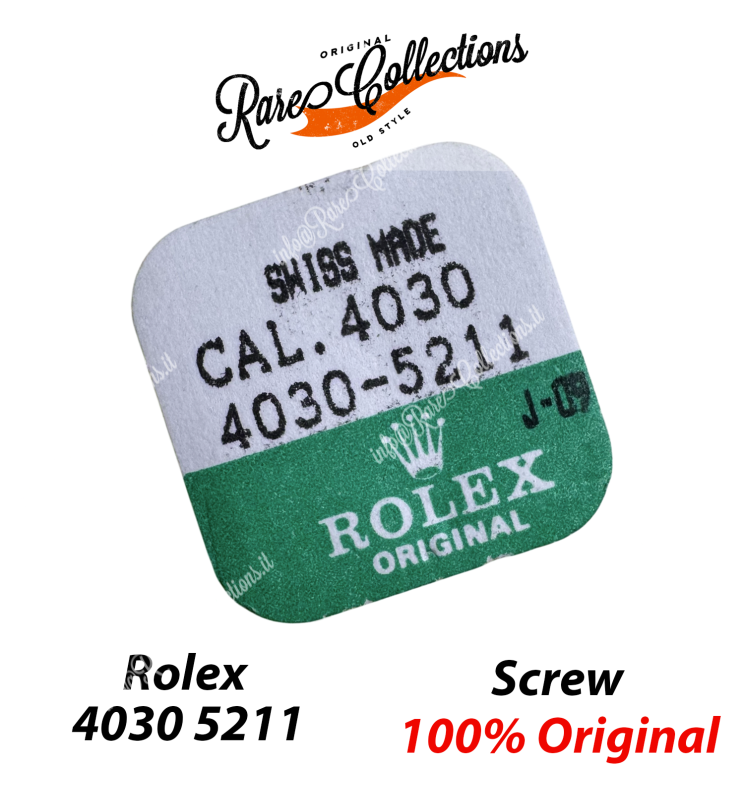 Blister NEW Nuovo Rolex Daytona 4030-5211 Screw for Crown Wheel Core X1 Vite Ruota Corona