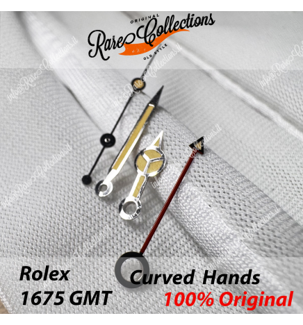 Set Lancette Hands Rolex 1675 Vintage GMT MASTER Freccino 1575 1565 GMT .3
