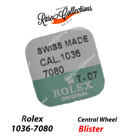 Rolex 1036 7080 Centre Wheel with Cannon Pinion Blister Ruota di Centro con Pignone Calzante