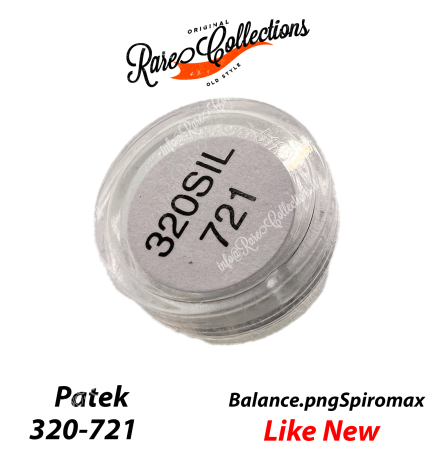 Patek 320 SIL 721 spiromax hairspring" "All mouvement with Blister "Complete balance wheel