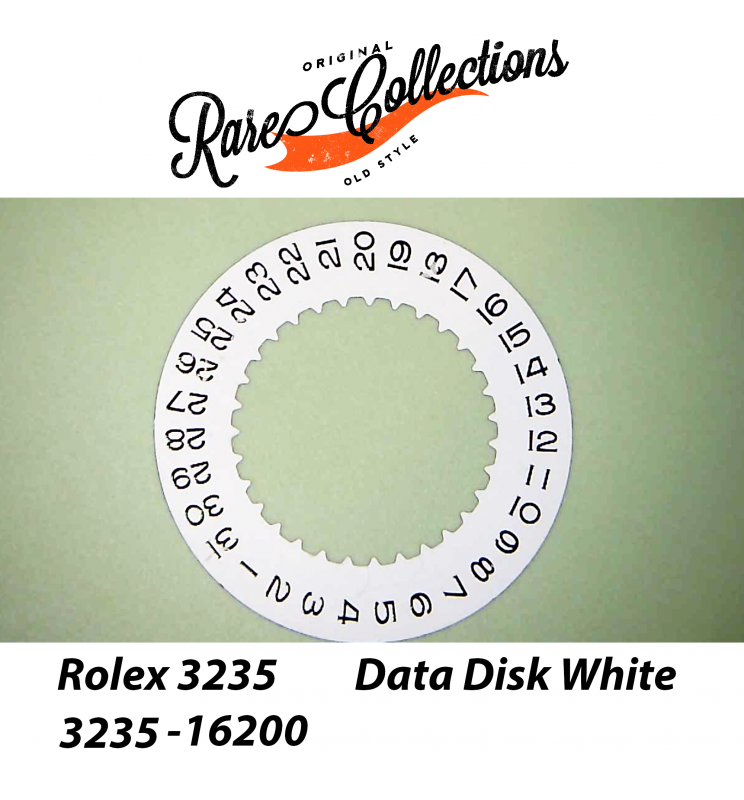 USED Data Indicator White Rolex 3235-16200 Datario Bianco 3235 Usato