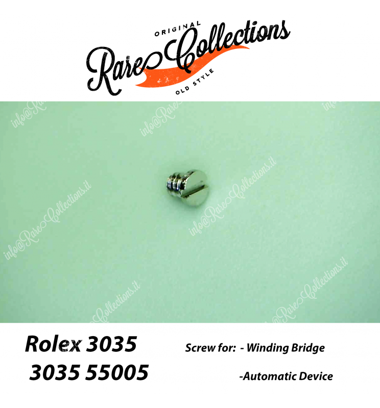 NEW Nuovo Rolex 3035 55006 Screw Winding Bridge Automatic Device
