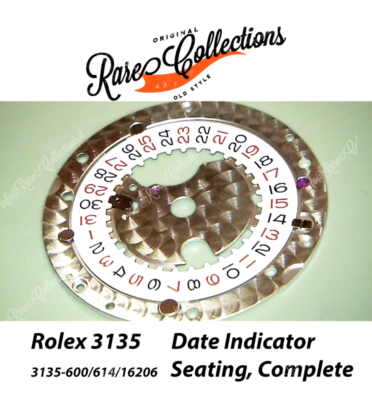NEW Nuovo Rolex 3135 Data Indicator Roulette Complete Indicatore Data 600 + 614 + 16200