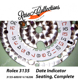 NEW Nuovo Rolex 3135 Data Indicator Roulette Complete Indicatore Data 600 + 614 + 16200
