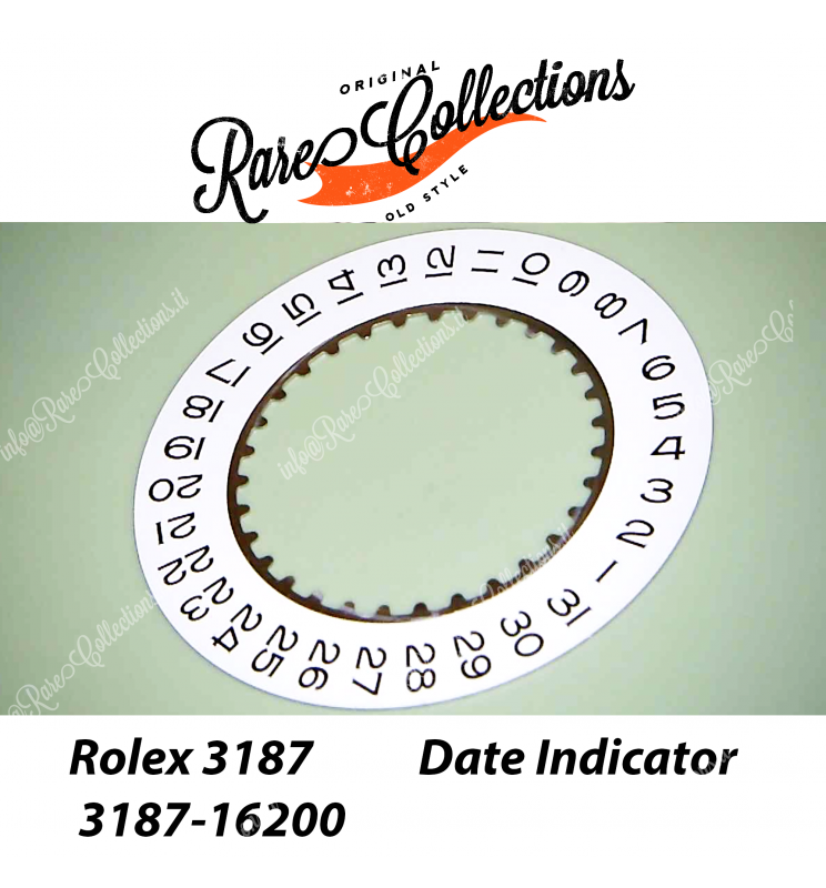 NEW Nuovo Data Indicator White Rolex 3187-16200 Datario Bianco 3187 Nuovo