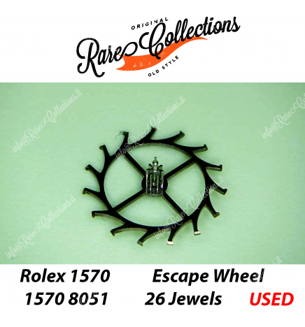 USED Usato Rolex 1570 8015 Escape Wheel Ruota Scappamento
