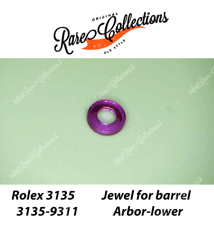 NEW Nuovo Rolex 3135-9311 Jewel for Barrel Arbor Lower Gioiello Bariletto inferiore