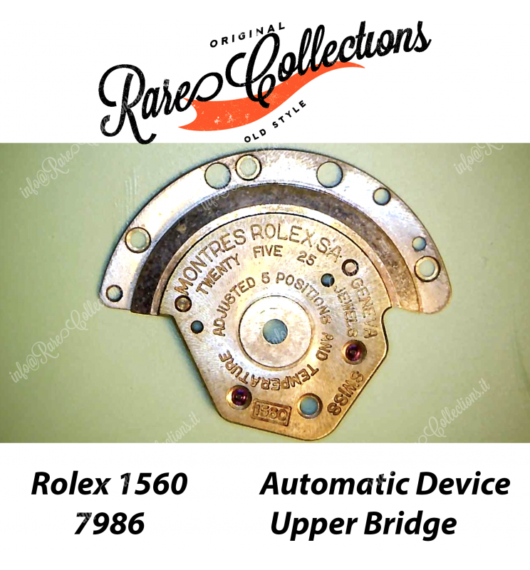 Used Usato Rolex Automatic Device Upper Bridge Rolex 1560 1565 code codice 7986