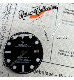 USED Usato Dial Quadrante Rolex 116610 Submariner + Lancette Completo Nero