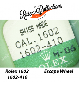 NEW Nuovo Blister Rolex 1602-410 Escape Wheel Ruota Scappamento