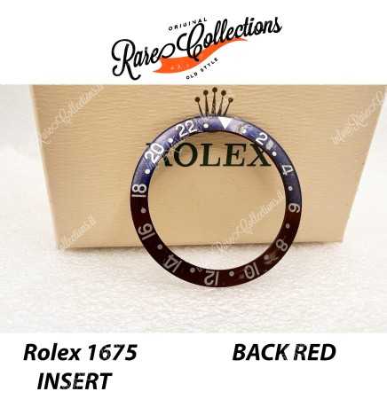 USED Usato Rolex Insert Inserto Rolex 1675 GMT-Master Rare Rosso Blu retro ROSSO
