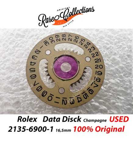 USED Usato Rolex Disco data Disk 2135-6900-1 Champagne