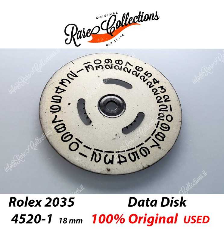 USED Data Indicator Rolex 2035 4520-1 18mm Datario Usato .41