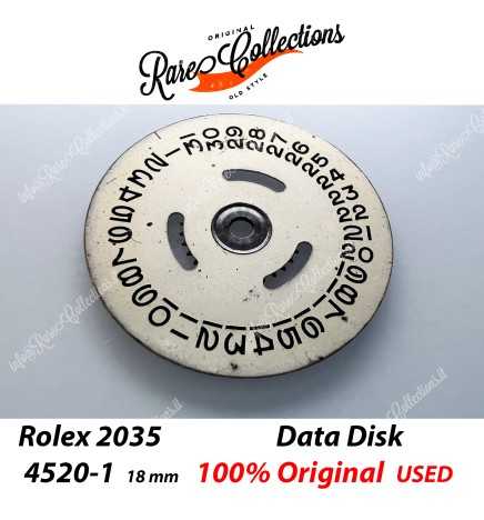 USED Data Indicator Rolex 2035 4520-1 18mm Datario Usato .41