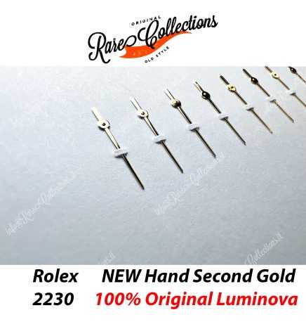 NEW X1 Lancetta SECONDI Rolex 2235 79178 No Lume Oro Gold DateJust .107