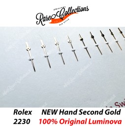 NEW X1 Lancetta SECONDI Rolex 2235 79178 No Lume Oro Gold DateJust .107