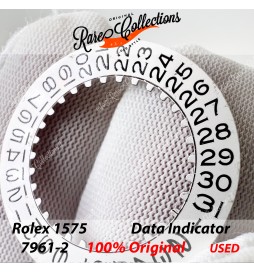 USED Usato Rolex Disco data Disk 1575 7961-2 Silver 1675 GMT .40