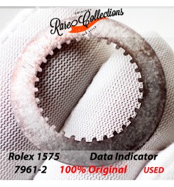 USED Usato Rolex Disco data Disk 1575 7961-2 Silver 1675 GMT .40