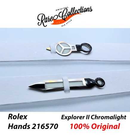 Lancette Hands Rolex 216570 Explorer II Chromalight .19