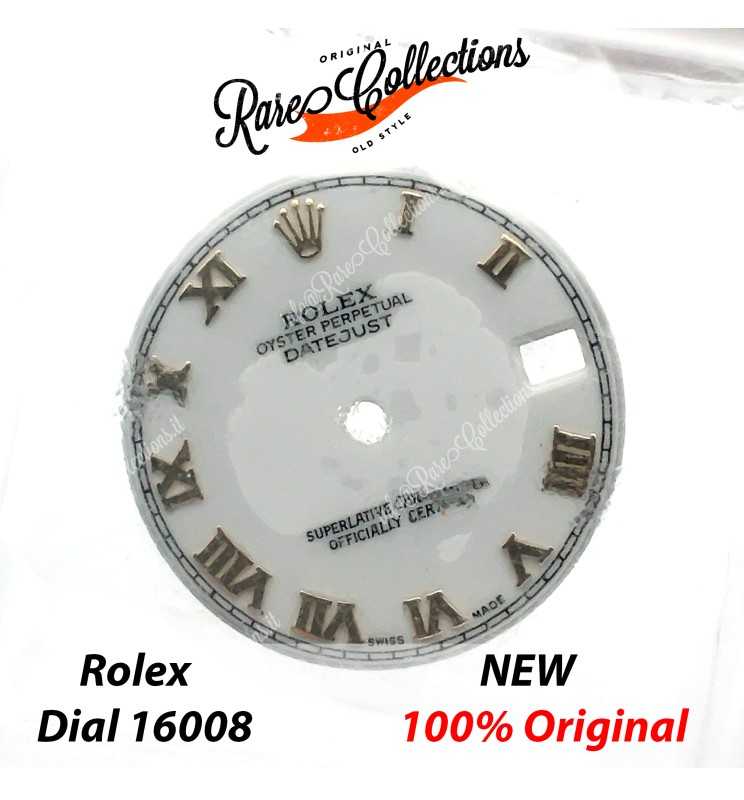 Blister NEW Rolex 16008 Dial Lady Bianco Oro Quadrante