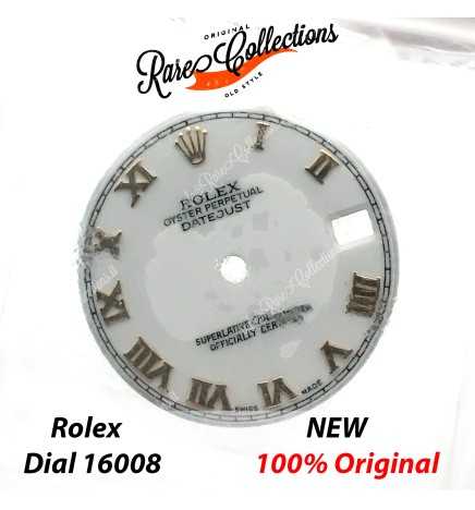 Blister NEW Rolex 16008 Dial Lady Bianco Oro Quadrante