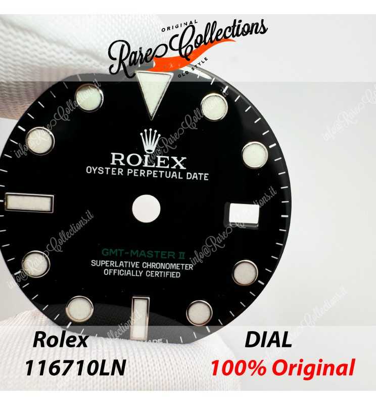 USED Usato Dial Rolex 116710LN Black GMT Master Luminova 0050