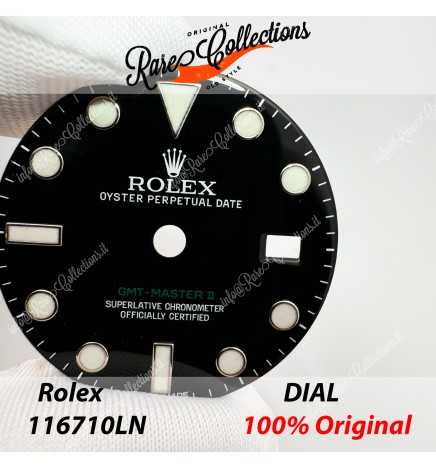 USED Usato Dial Rolex 116710LN Black GMT Master Luminova 0050