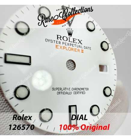 USED Usato Dial Quadrante Rolex 216570 Explorer Chromalight Blu Bianco