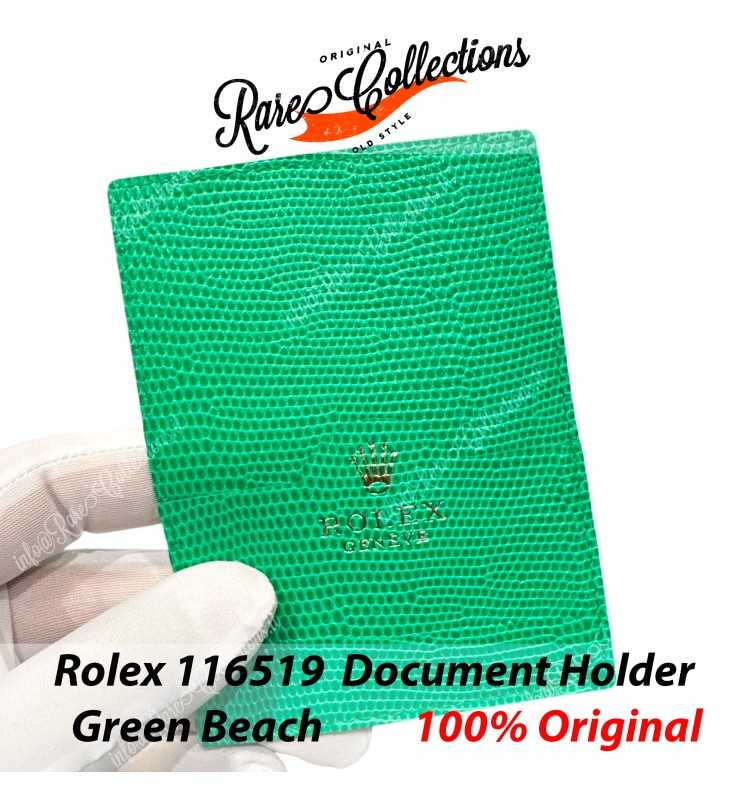 USED Usato Rolex Document Holder Daytona Beach 116519 Green Verde