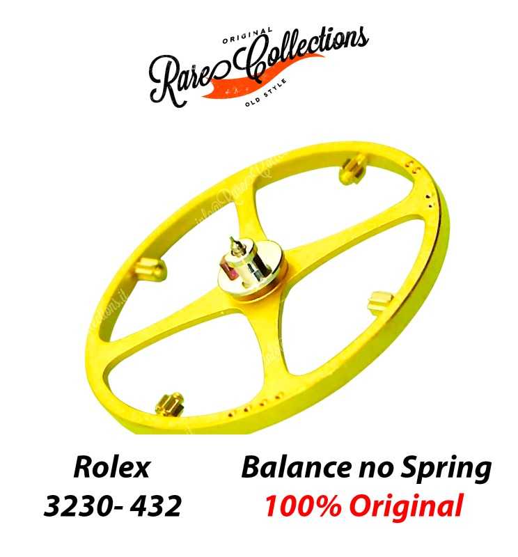 NEW Rolex Balance 3235 432 Volantino Bilanciere Asse OK No spirale 3235 3255 3285