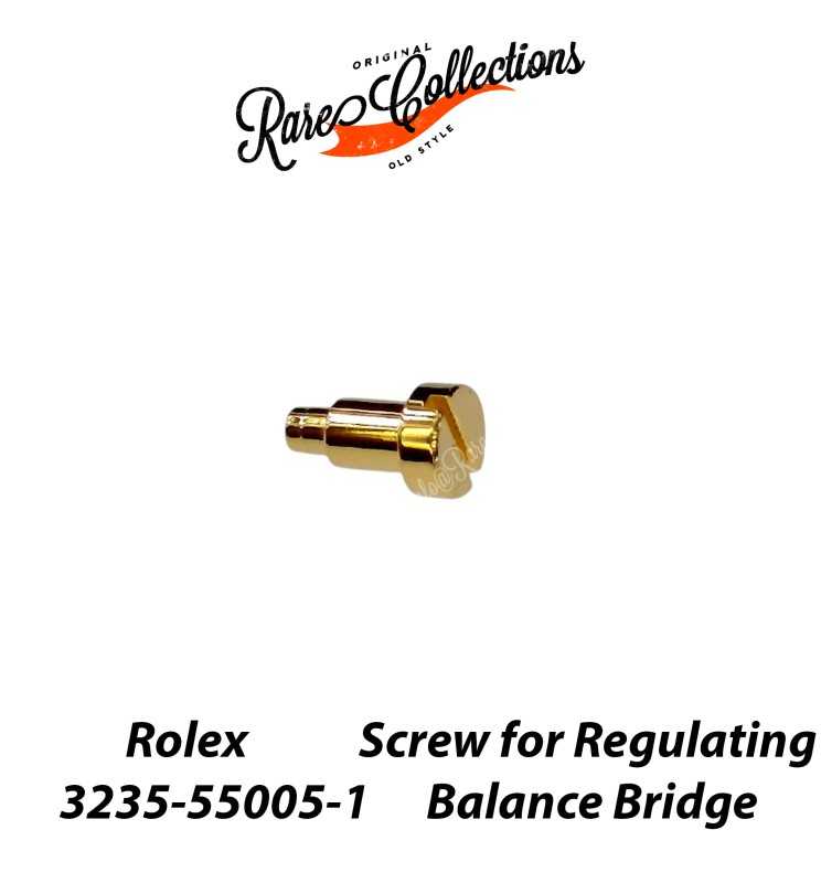 NEW Nuovo Rolex 3235 55005-1 Screw for Regulating Balance Bridge 3230 3255 3285