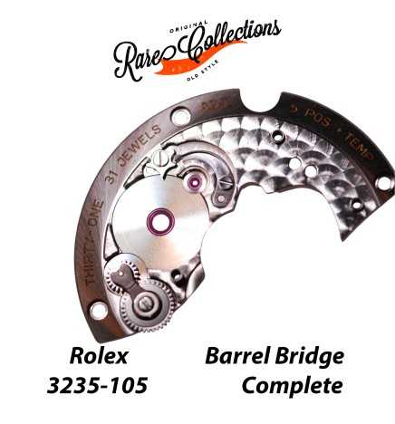 NEW Nuovo Rolex 3235-105 Barrel Bridge Complete Ponte Bariletto completo